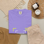 Minimalist 'Smile Frame' T-Shirt — Neon Accent Graphic Tee