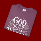 Inspirational Christian T-Shirt — "God Never Gives a Burden You Can't Bear" Tee