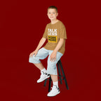 Kids T-Shirt — "Talk Less Work More" Bold Motivational Tee