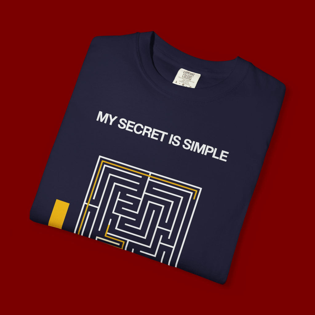 I Pray Maze T-Shirt — "My Secret Is Simple" Christian Faith Tee
