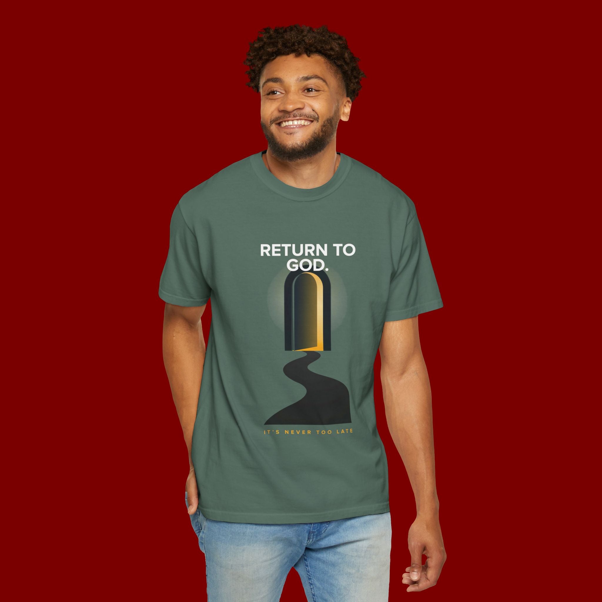 Mystic Doorway T-Shirt — Golden Arch Path Graphic Tee