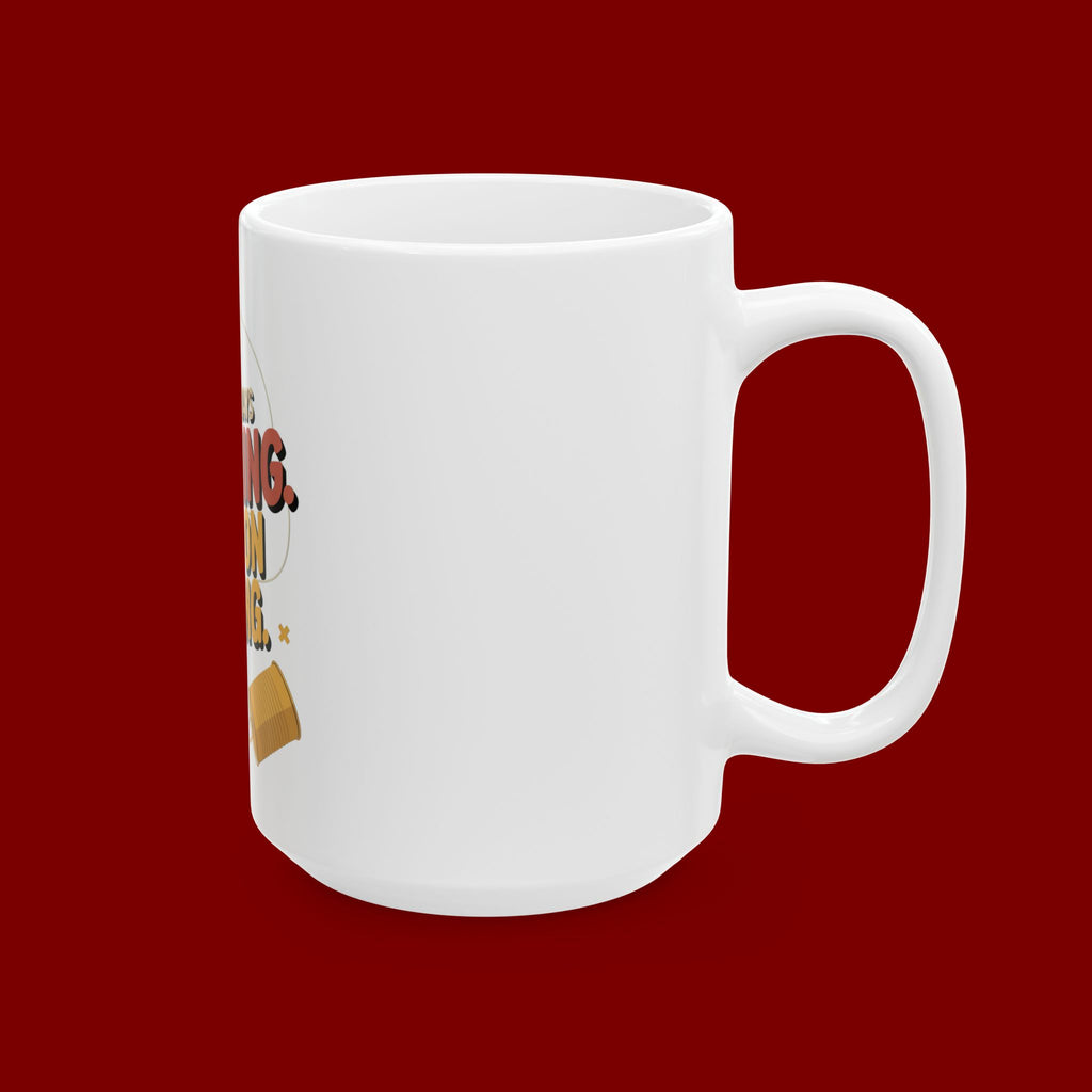 Ceramic Mug - "God Is Always Listening. Keep On Praying." Inspirational Faith Coffee Cup (11oz/15oz)