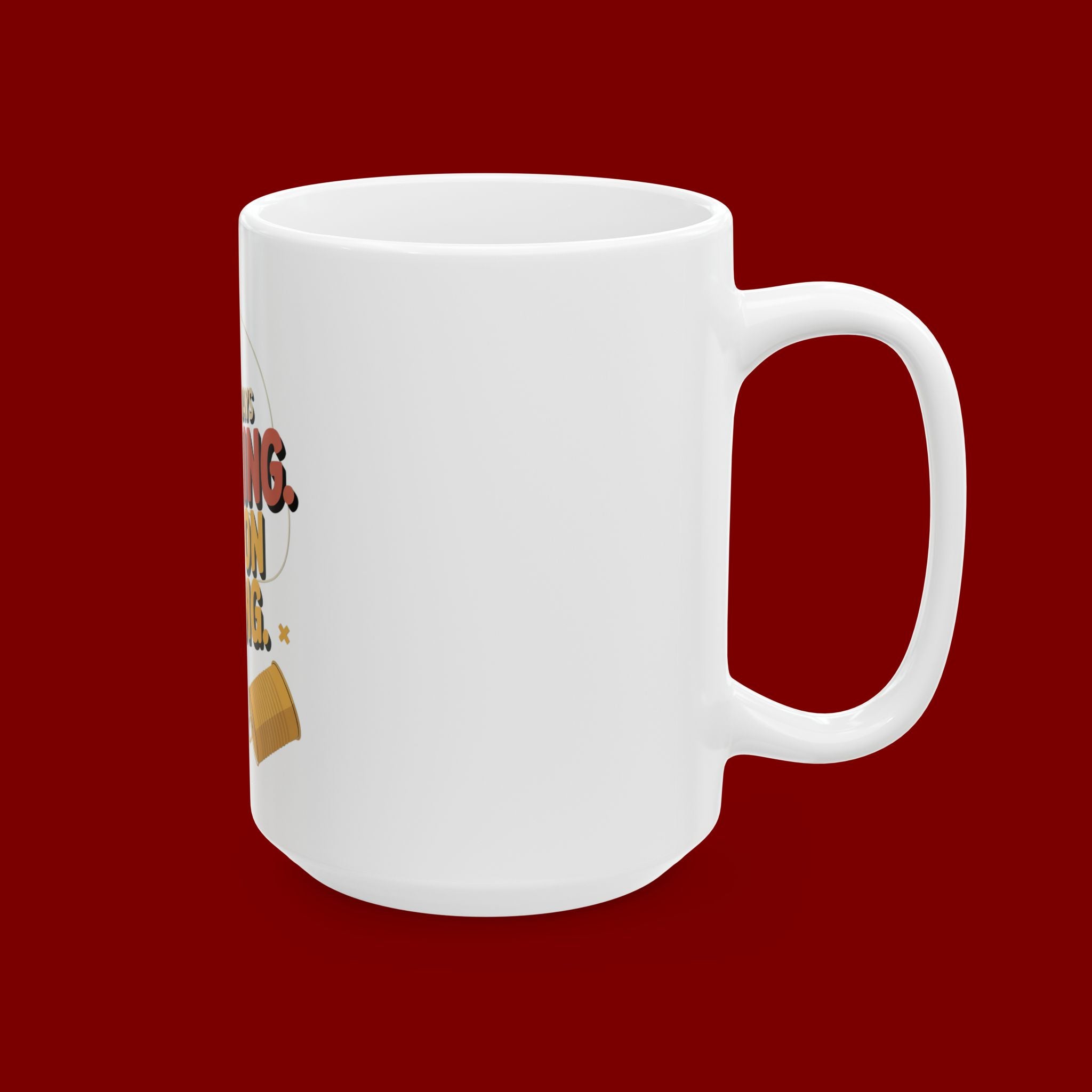Ceramic Mug - "God Is Always Listening. Keep On Praying." Inspirational Faith Coffee Cup (11oz/15oz)