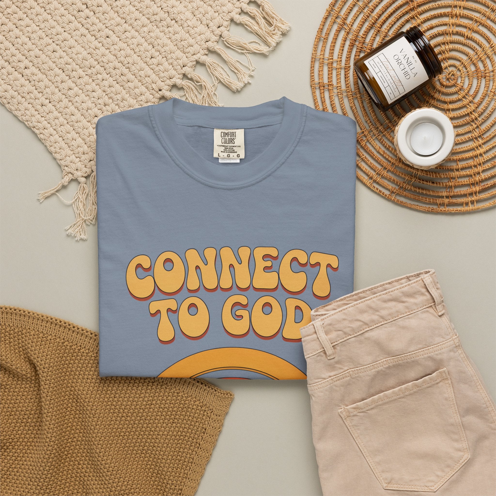 Connect to God T-Shirt — "The Password Is Prayer" Retro Faith Tee