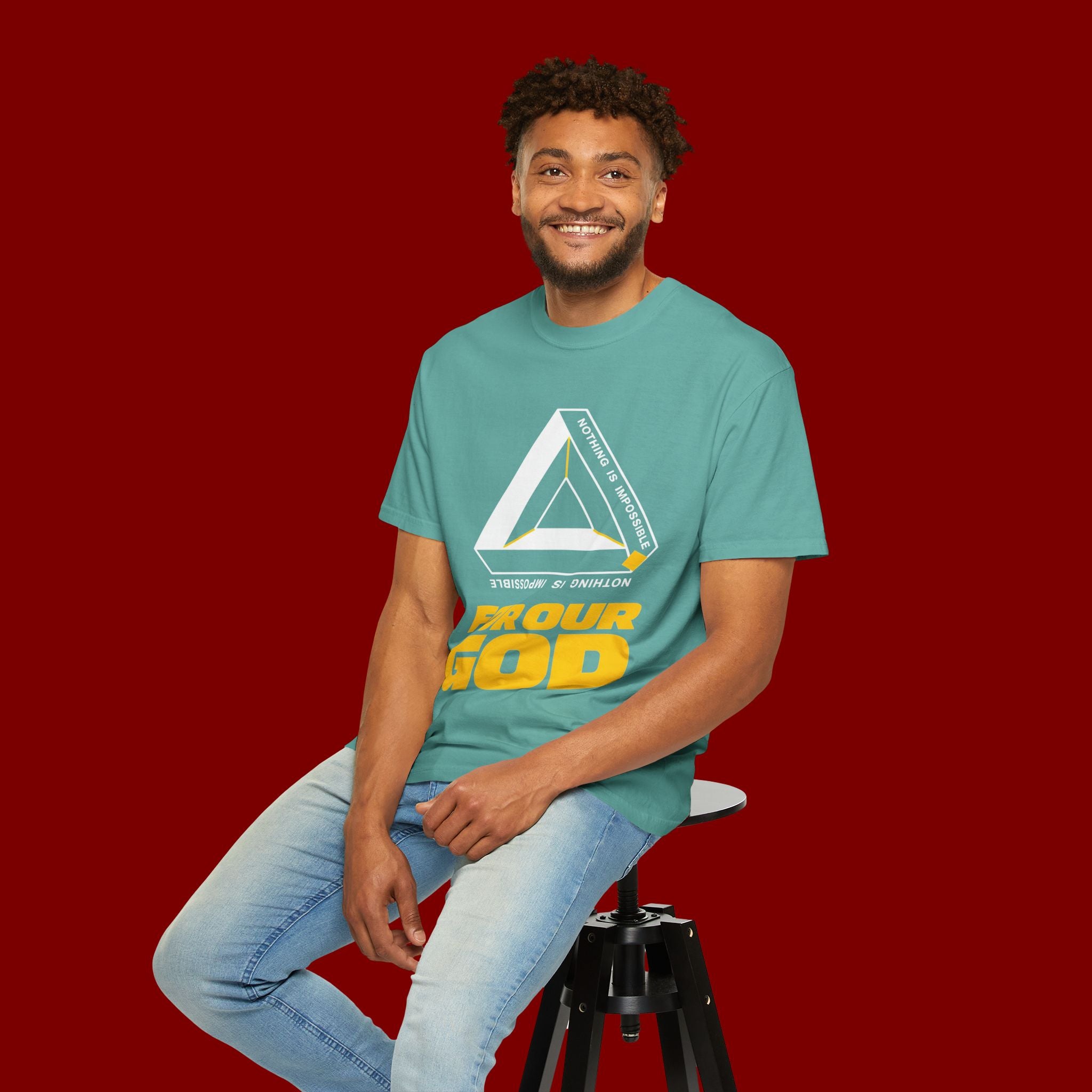 For Our God T‑Shirt — Christian Triangle Graphic Tee