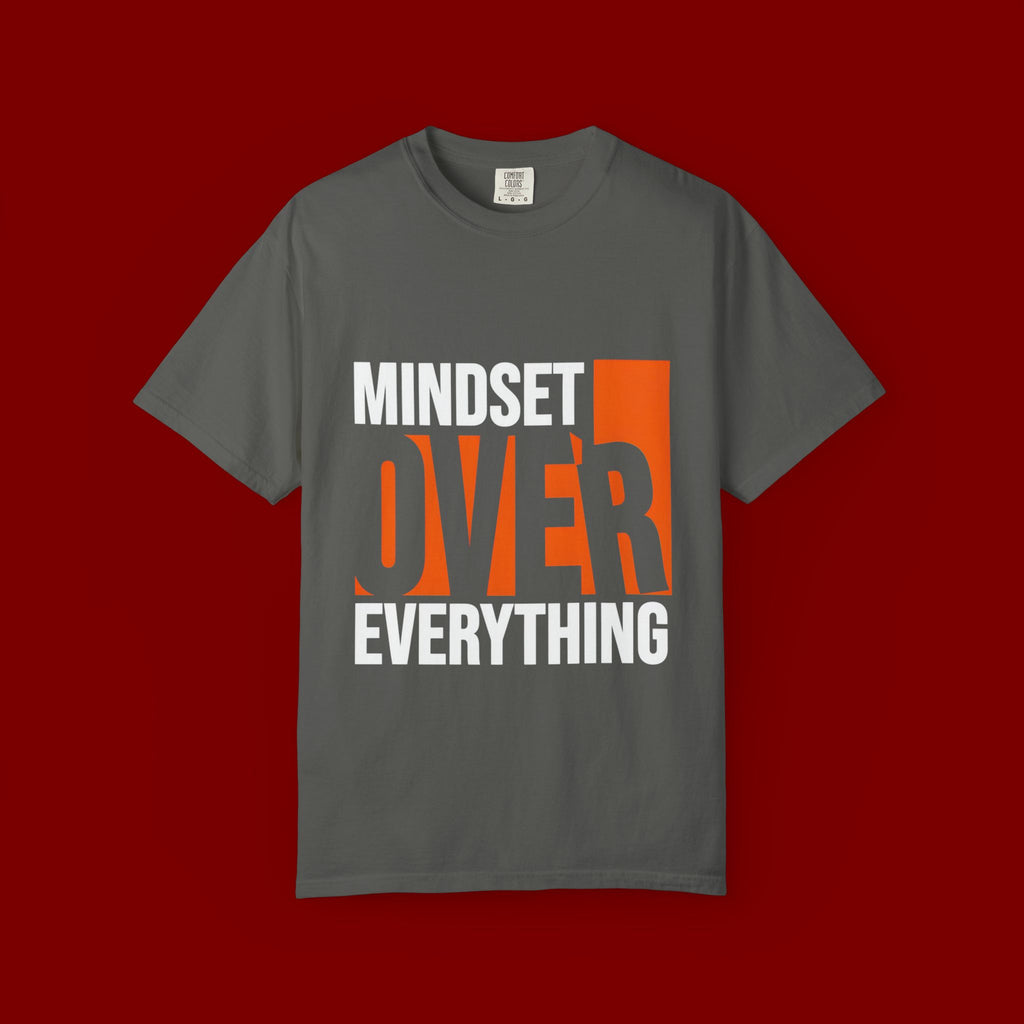 OVER Block Graphic T-Shirt — Bold Orange Minimalist Tee