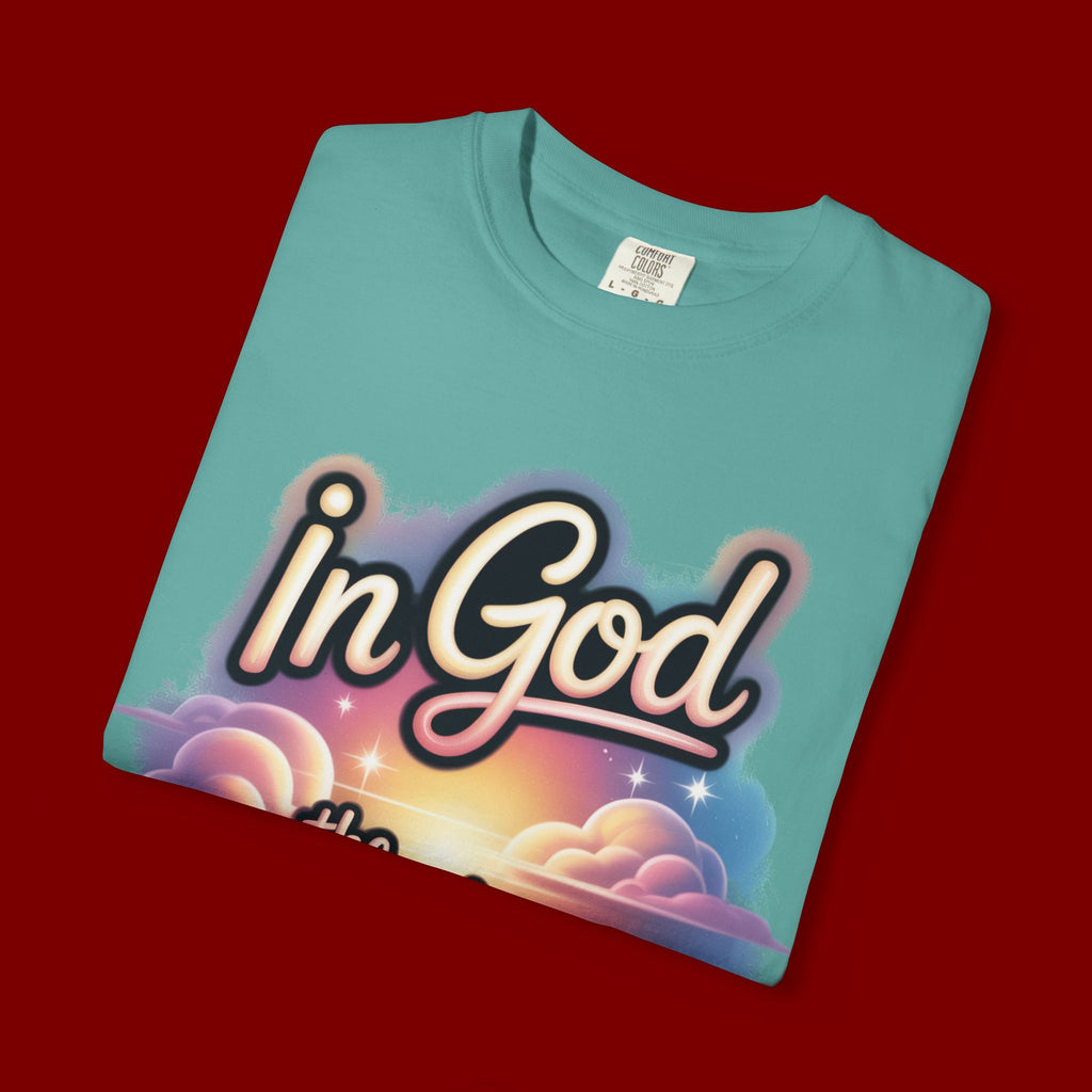 T-Shirt — “In God the Heart Finds Peace” Religious Faith Tee