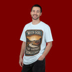 Inspirational Graphic T-Shirt — "With God, Every Hardship Brings Ease"