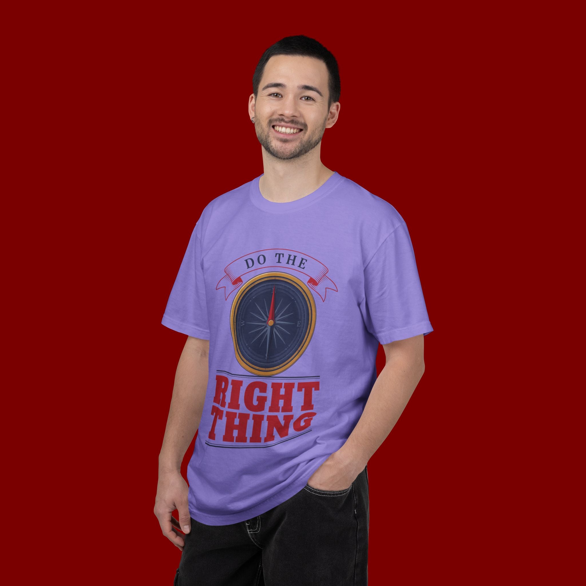 Do The Right Thing Compass T-Shirt — Motivational Graphic Tee