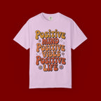 Positive Mind Positive Vibes Positive Life T-Shirt — Retro Daisy Graphic Tee