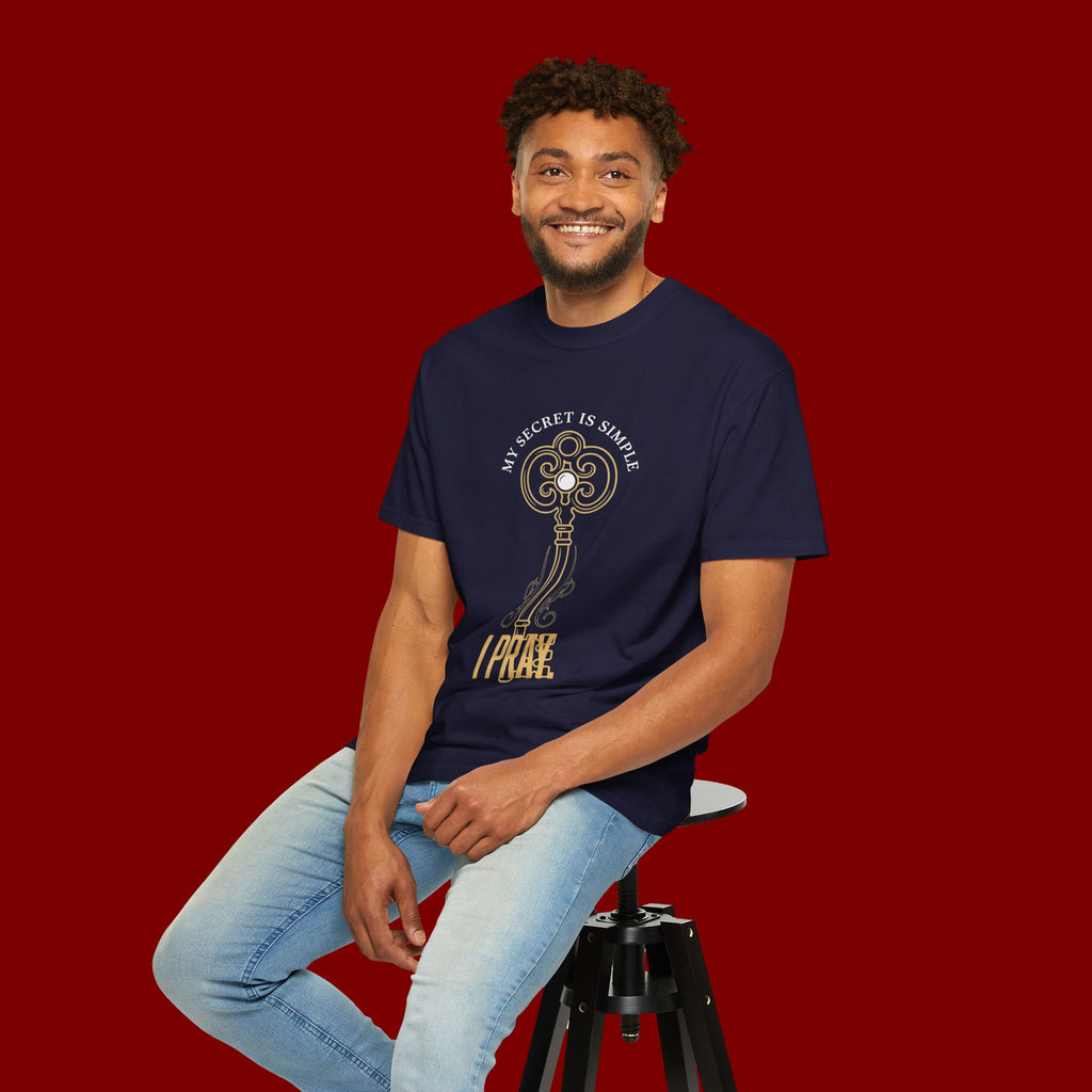 I Prae Key Graphic T-Shirt — 'My Secret Is Simple' Vintage Key Tee