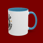 With God All Things Are Possible Accent Coffee Mug — Inspirational Faith Mountain Mug (11/15oz)