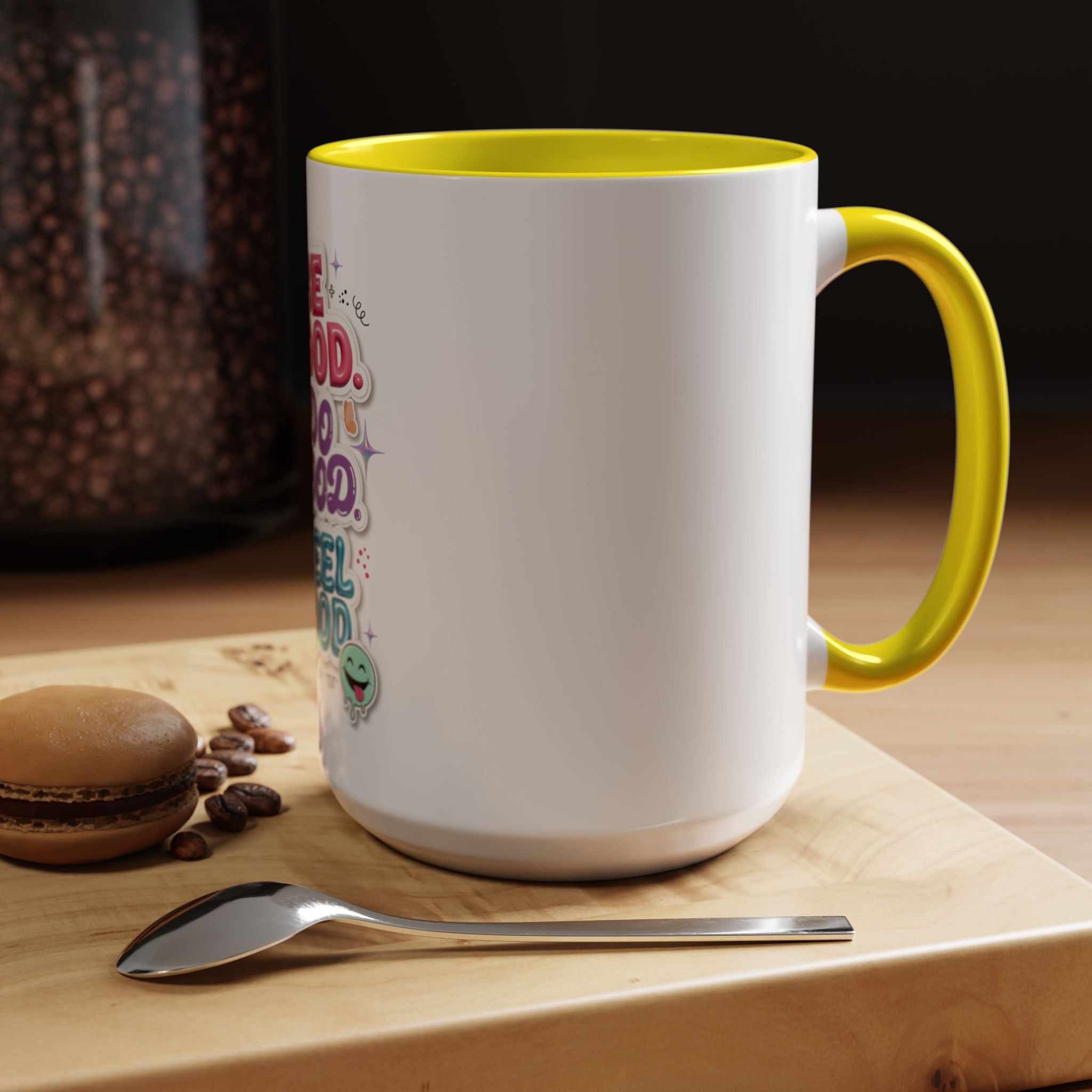 Be Good. Do Good. Feel Good. Accent Coffee Mug — Inspirational Positive Vibes Ceramic Mug (11/15 oz)