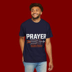 Prayer T-Shirt — Faith Arrow Graphic Tee ("Prayer: The Most Powerful Weapon")
