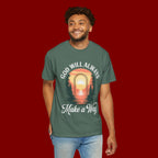 Make a Way Christian T-Shirt — 'God Will Always Make a Way' Sunset Faith Tee