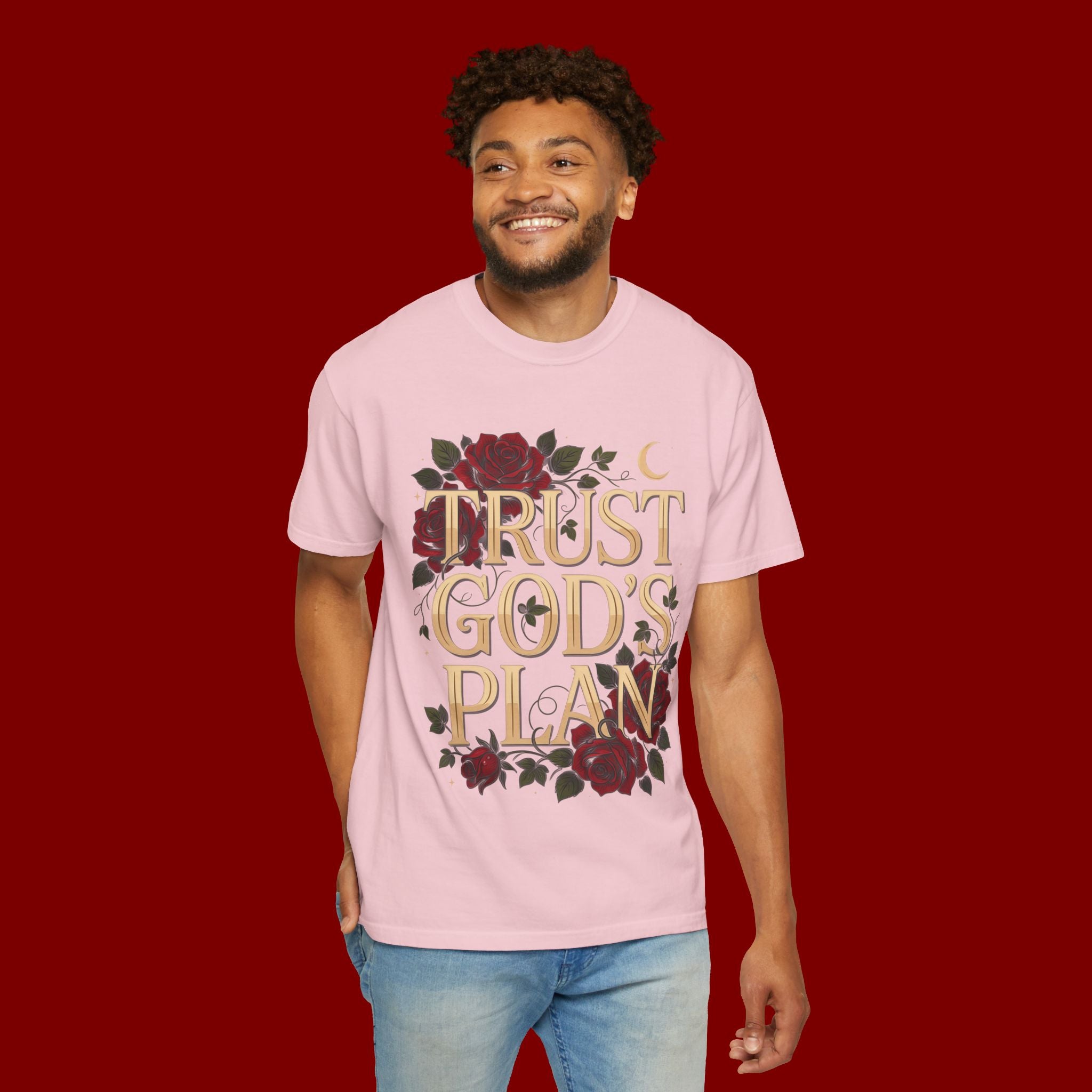 Trust God's Plan Floral T-Shirt — Inspirational Christian Tee