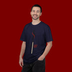Matchstick Graphic Tee — "Time Never" Minimalist Smoky Design