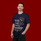 Faith T-Shirt — "With God, every hardship brings ease" Inspirational Christian Tee