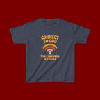 Kids Tee - "Connect to God" WiFi Prayer Graphic Shirt