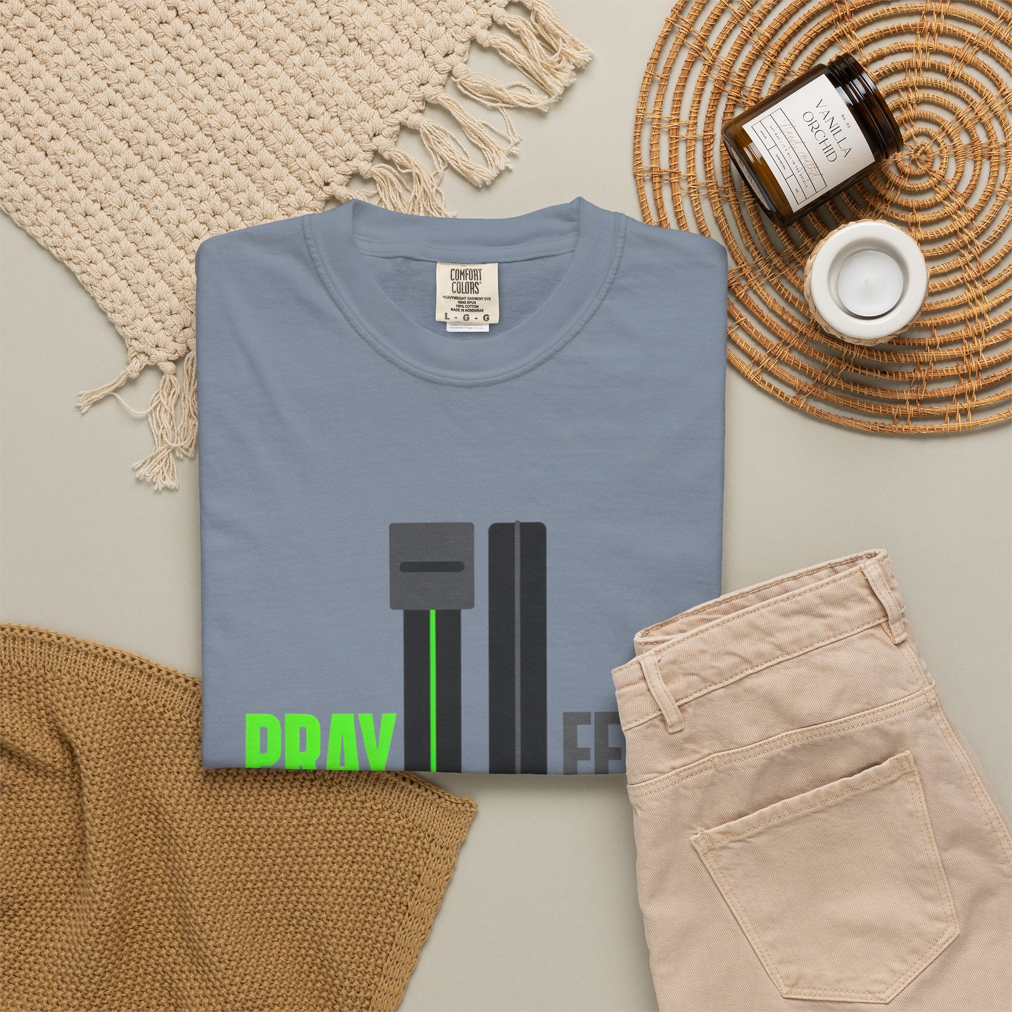 Pray More Fear Less T-Shirt — Inspirational Faith Graphic Tee