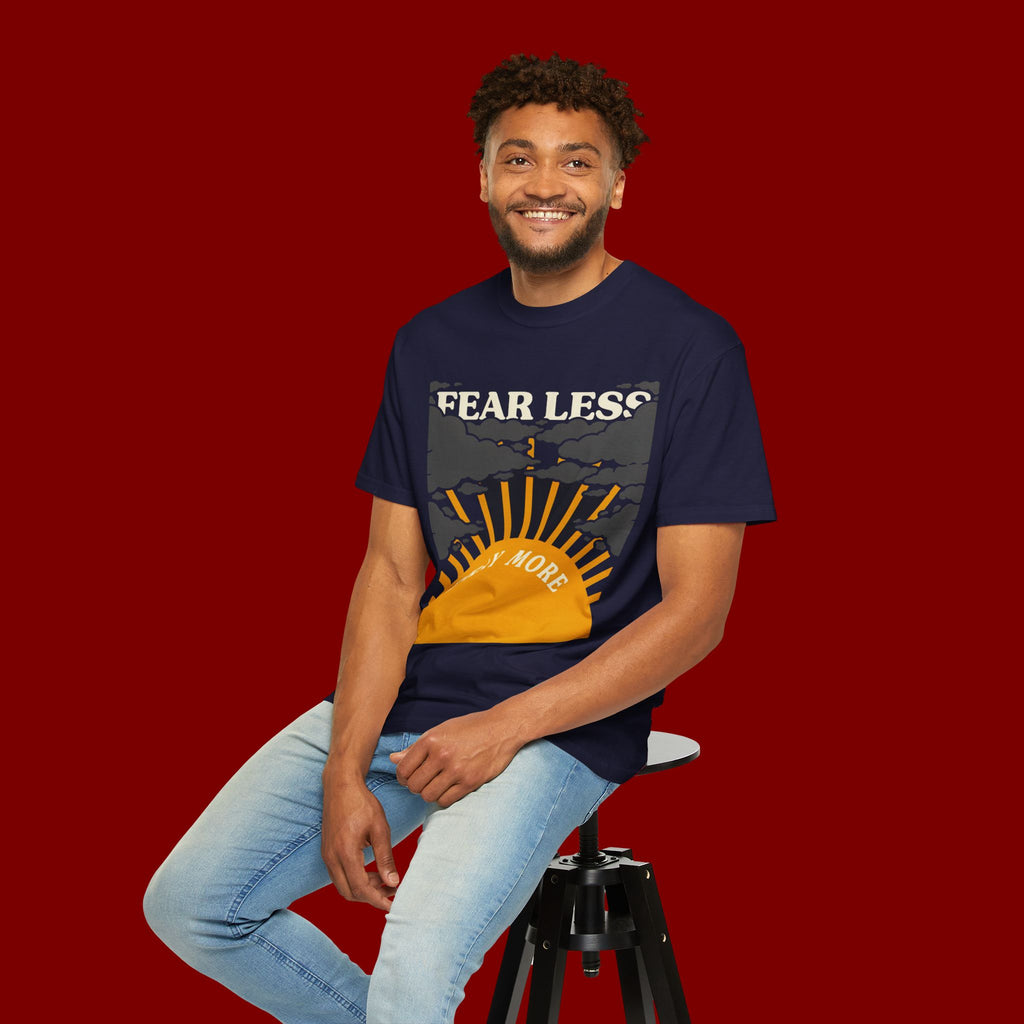 Fear Less Pray More T-Shirt — Inspirational Christian Graphic Tee