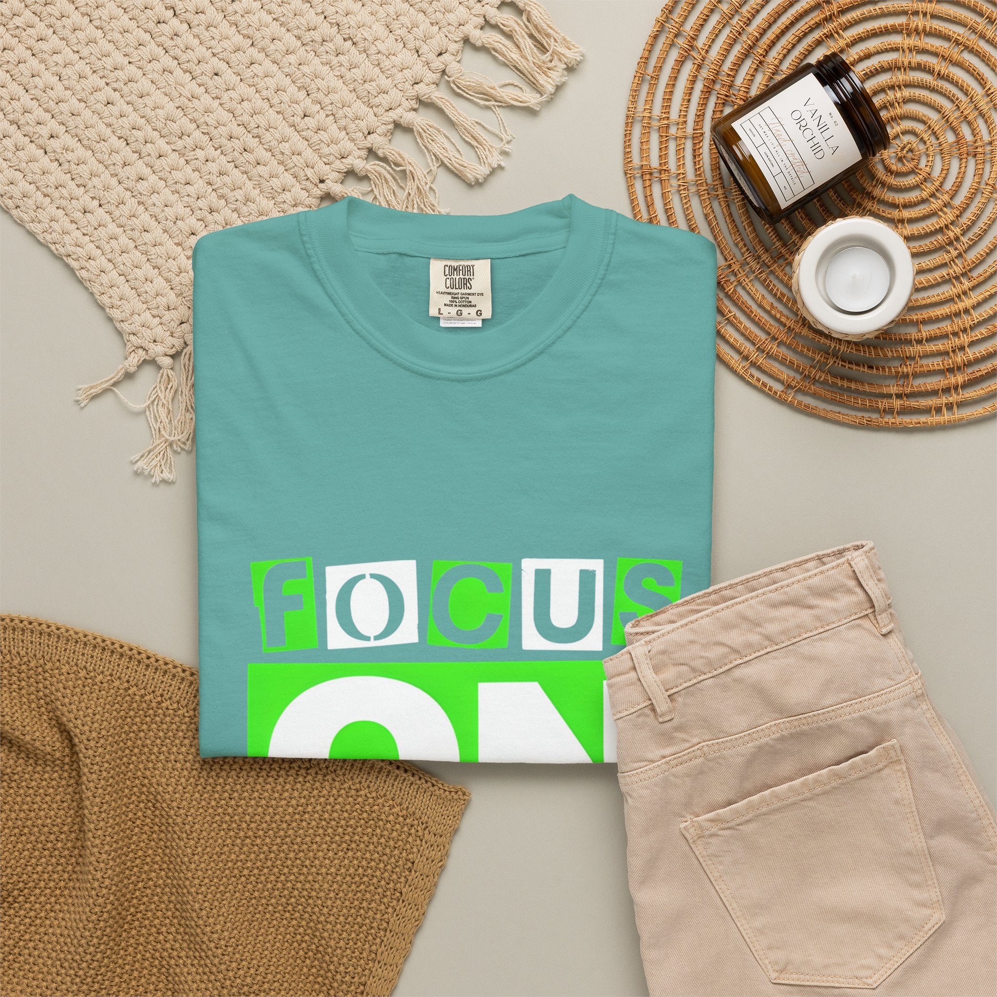 Focus On The Positive T-Shirt — Motivational Graphic Tee