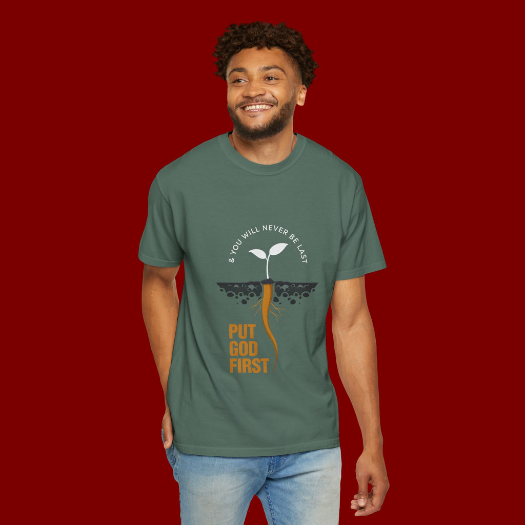 Put God First T-Shirt — Christian Faith Graphic Tee