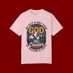 God The Creator T-Shirt — My Help Is Only From God Christian Mountain Faith Tee