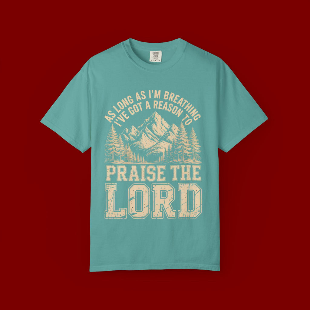 Praise the Lord Mountain T-Shirt — Christian Faith Outdoor Tee
