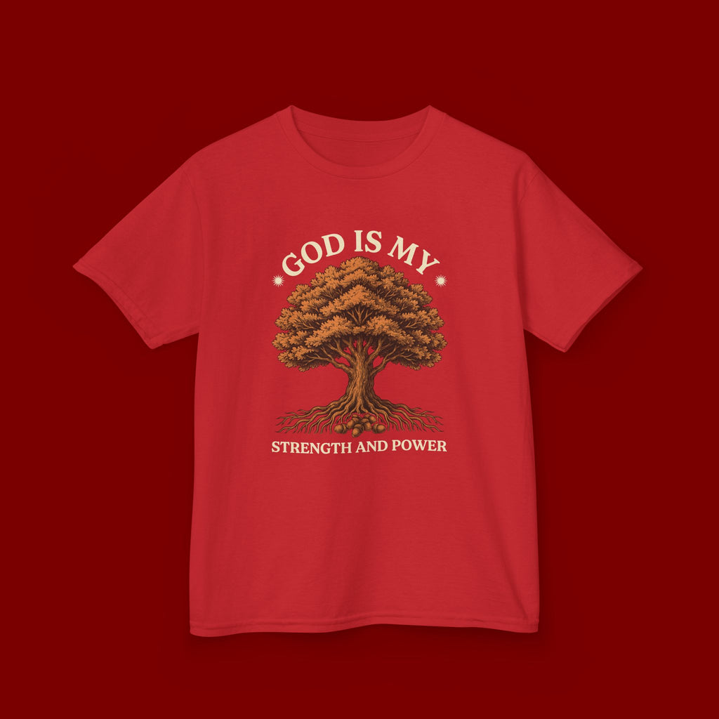 Autumn Oak Tree Kids T‑Shirt — Cozy Fall Nature Tee for Children