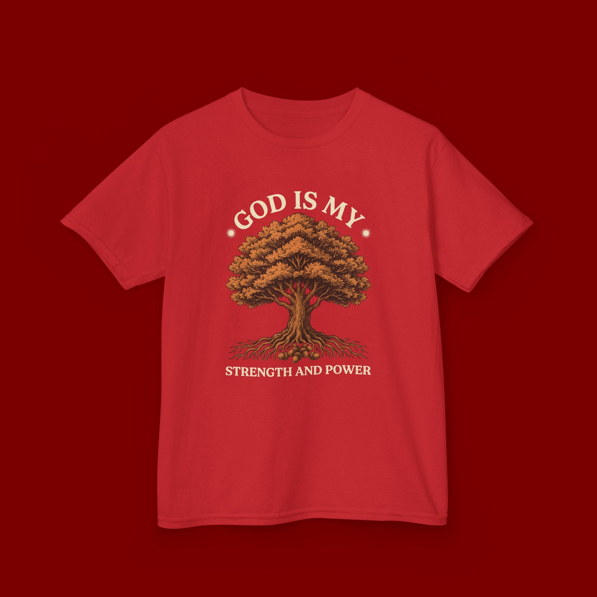 Autumn Oak Tree Kids T‑Shirt — Cozy Fall Nature Tee for Children