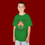 Kids Tee — "Take Time to Pray" Floral Christian Shirt
