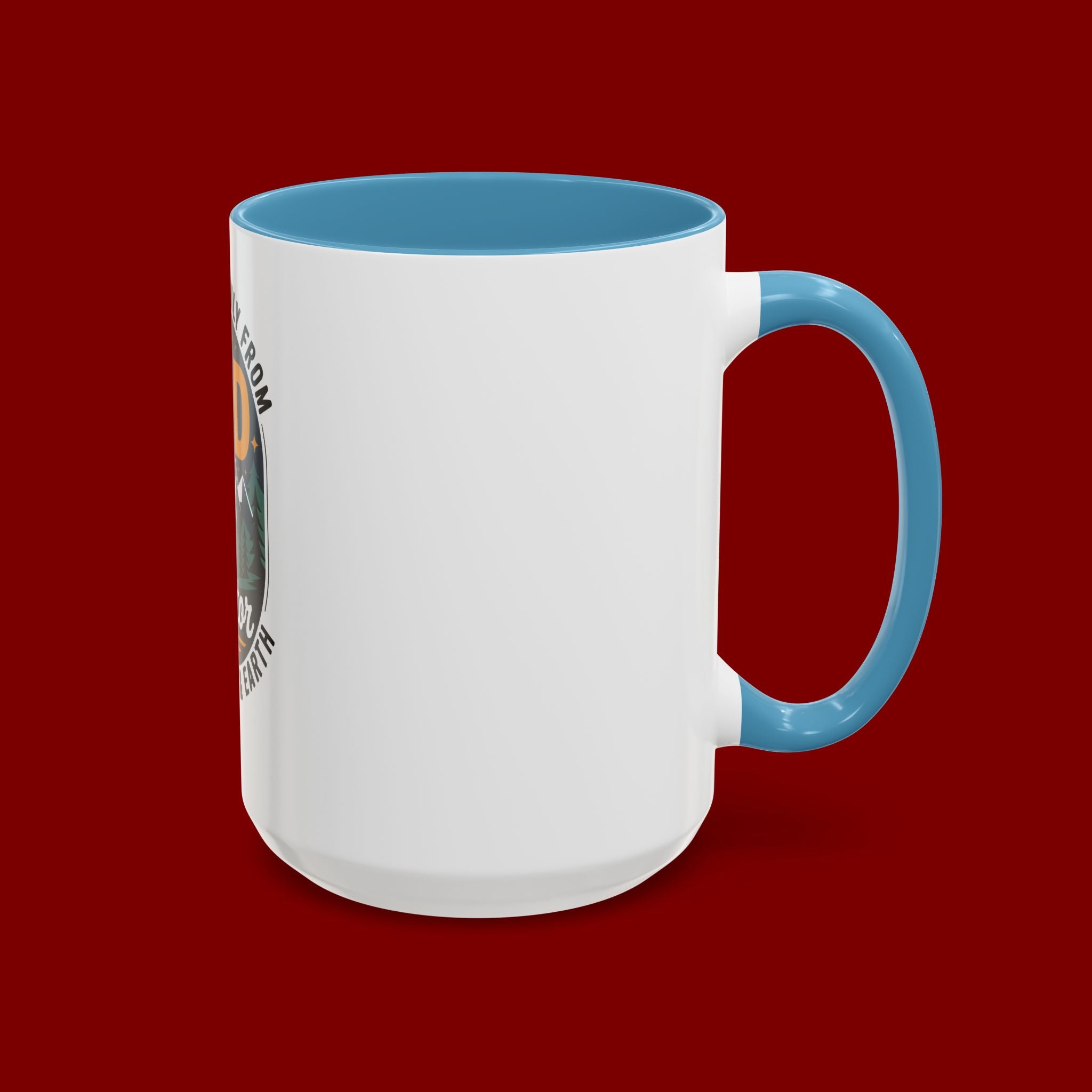 Christian Coffee Mug — “My Help Is Only From God The Creator” Accent Mug