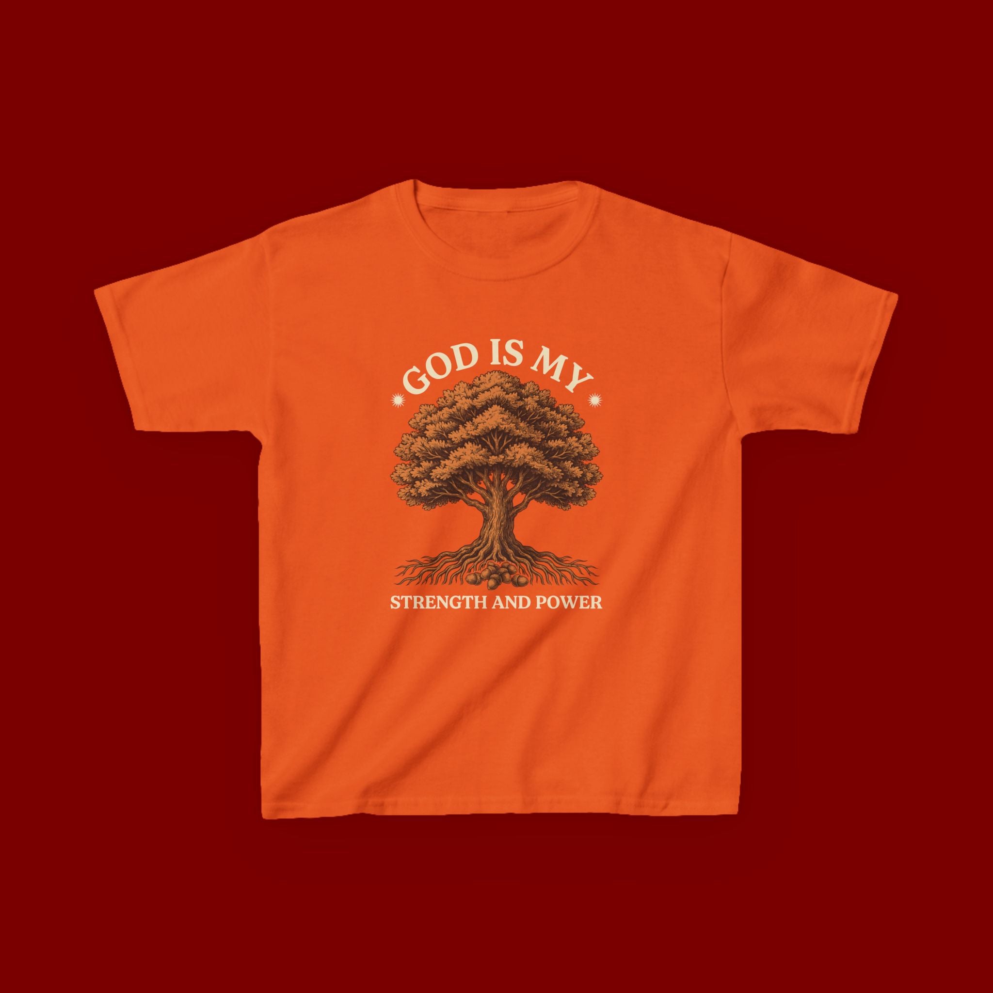 Autumn Oak Tree Kids T‑Shirt — Cozy Fall Nature Tee for Children