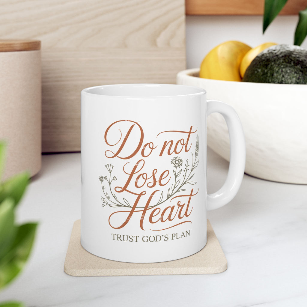 Daughter of the Light Ceramic Mug — Inspirational Floral Quote Coffee Cup (11oz, 15oz)
