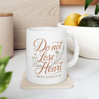 Daughter of the Light Ceramic Mug — Inspirational Floral Quote Coffee Cup (11oz, 15oz)