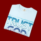Trust God, Bro. T-Shirt — Retro Gradient Faith Tee