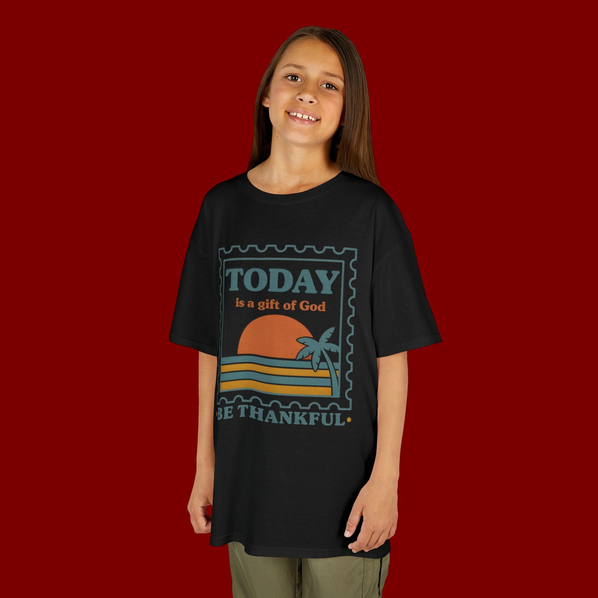 Kids 'Today Is a Gift of God - Be Thankful' Graphic Tee
