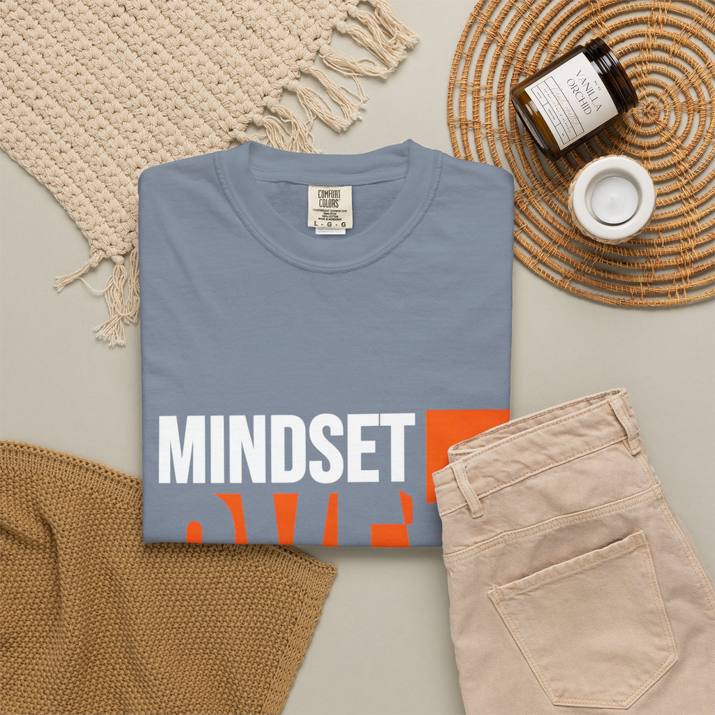 OVER Block Graphic T-Shirt — Bold Orange Minimalist Tee