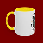 With God All Things Are Possible Accent Coffee Mug — Inspirational Faith Mountain Mug (11/15oz)