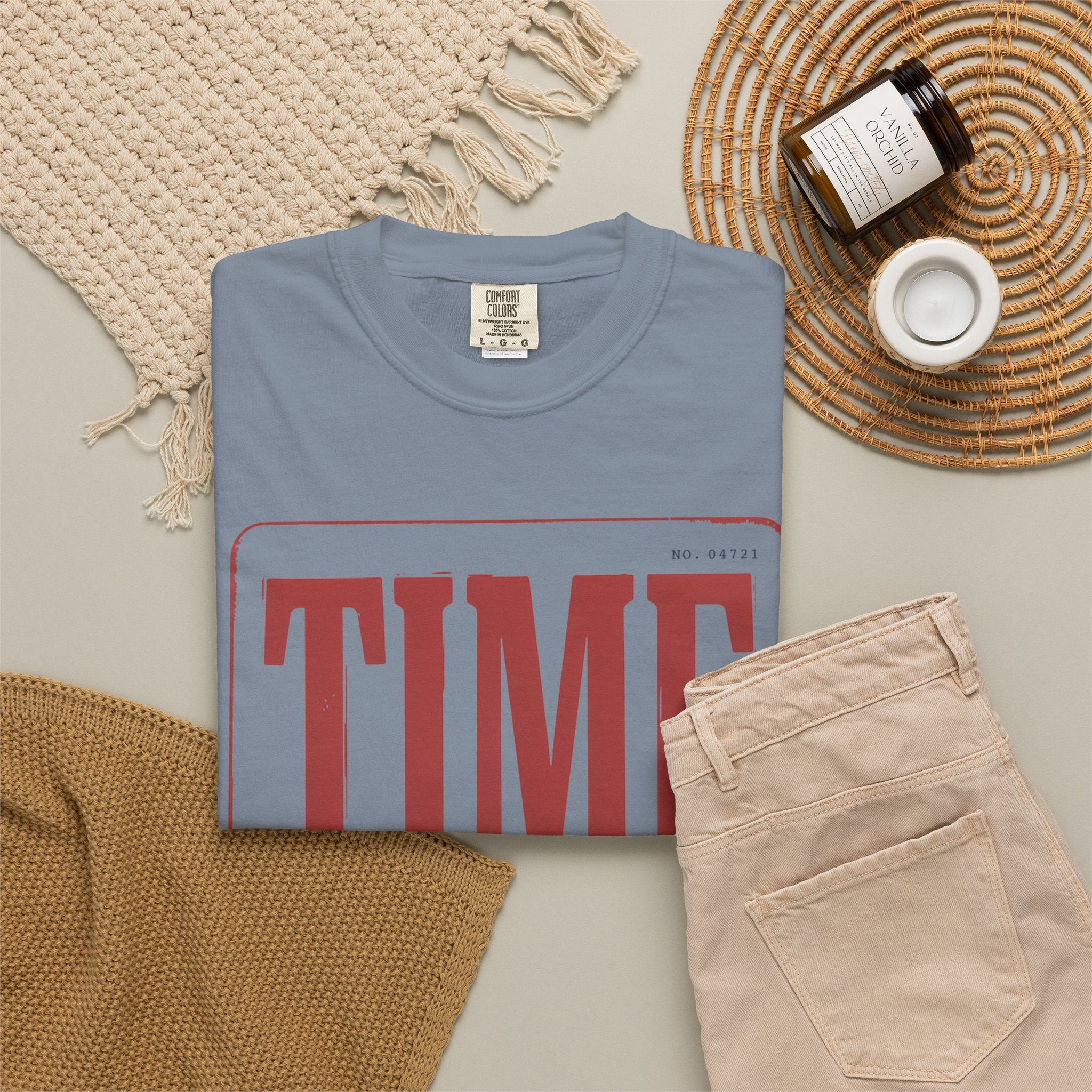 TIME Never Comes Again T-Shirt — Vintage Ticket Graphic Tee