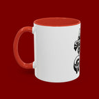 Ceramic Mug — "All Strength Comes From God" Black Accent Coffee Cup (11/15 oz)