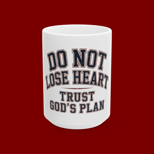 Ceramic Mug — "Fear Less, Pray More" Inspirational Sunrise Coffee Cup (11oz/15oz)