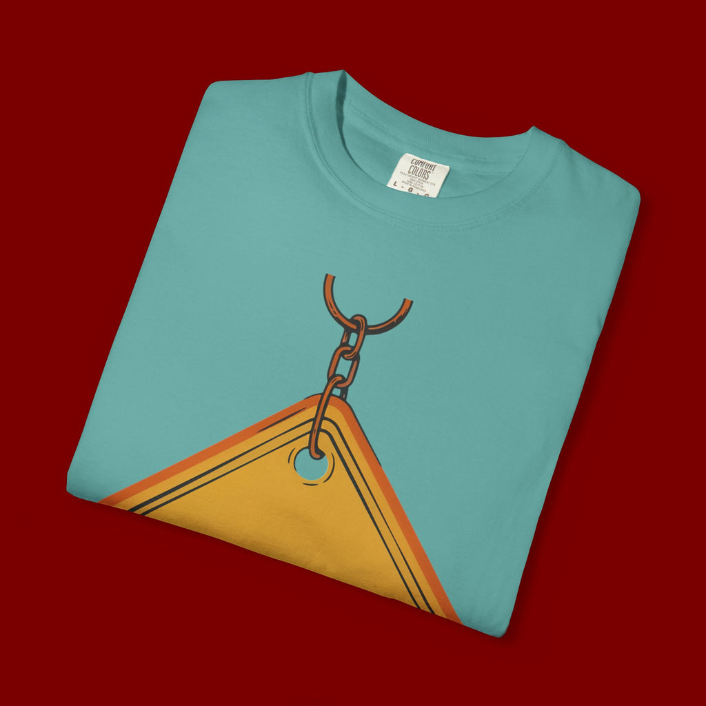 Funny Road Sign T-Shirt — "All Trash No Trailer" Graphic Tee