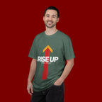Arrow Up Graphic T-Shirt — Bold Upward Arrow Design
