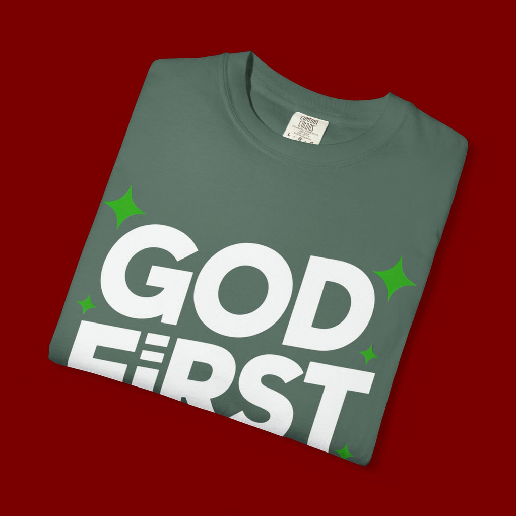 God First Bro T-Shirt — Faith Graphic Tee for Guys