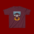 Kids Tee - "Return to God" Roadway Graphic Religious Youth Shirt