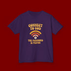 Kids Tee - "Connect to God" WiFi Prayer Graphic Shirt