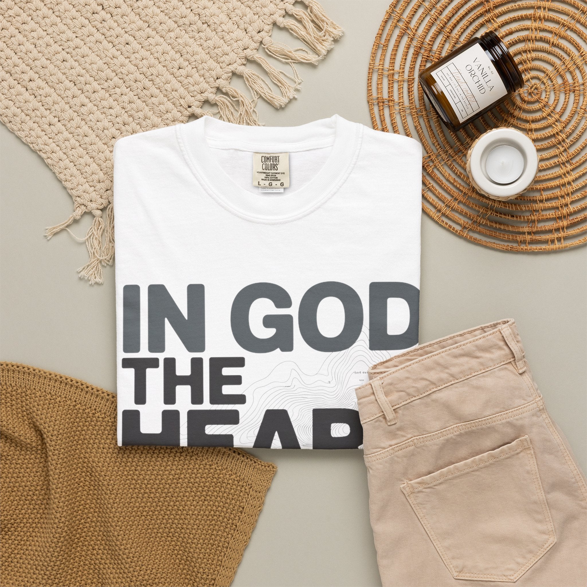 Christian Faith T-Shirt — “In God the Heart Finds Peace” Inspirational Tee