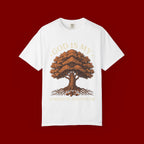 God Is My Strength Tree T-Shirt — Faith-Based Inspirational Tee